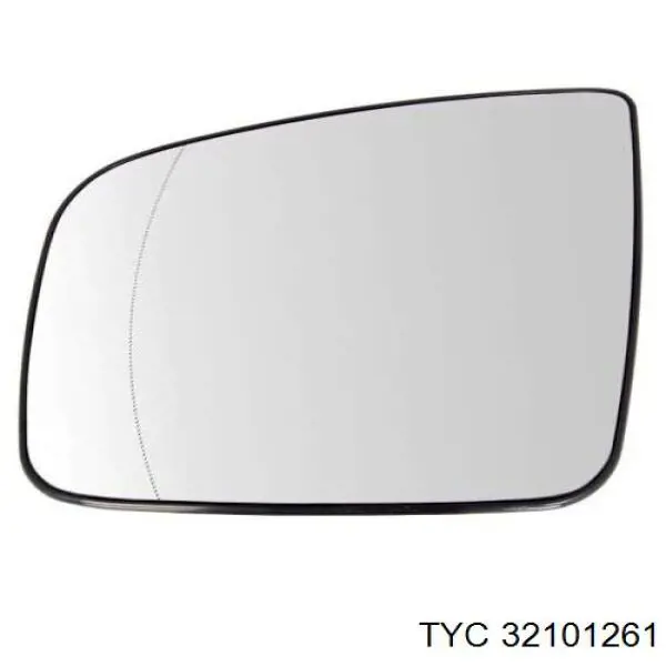 321-0126-1 TYC cristal de espejo retrovisor exterior izquierdo