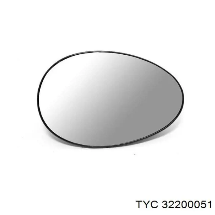 322-0005-1 TYC cristal de espejo retrovisor exterior derecho