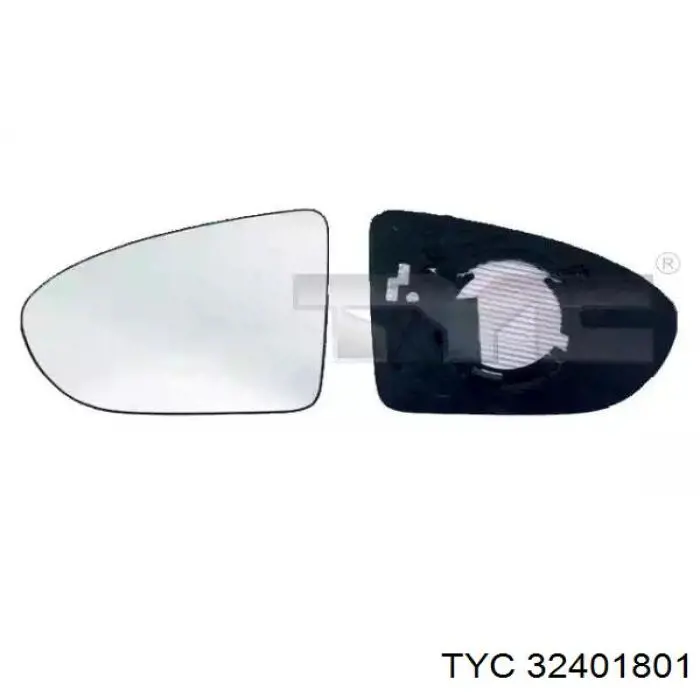 324-0180-1 TYC cristal de espejo retrovisor exterior izquierdo