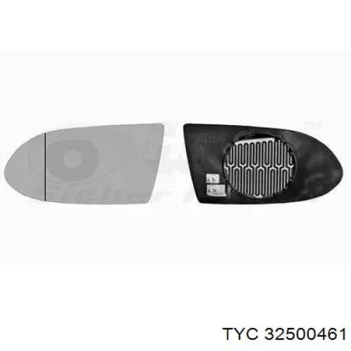 325-0046-1 TYC cristal de espejo retrovisor exterior izquierdo