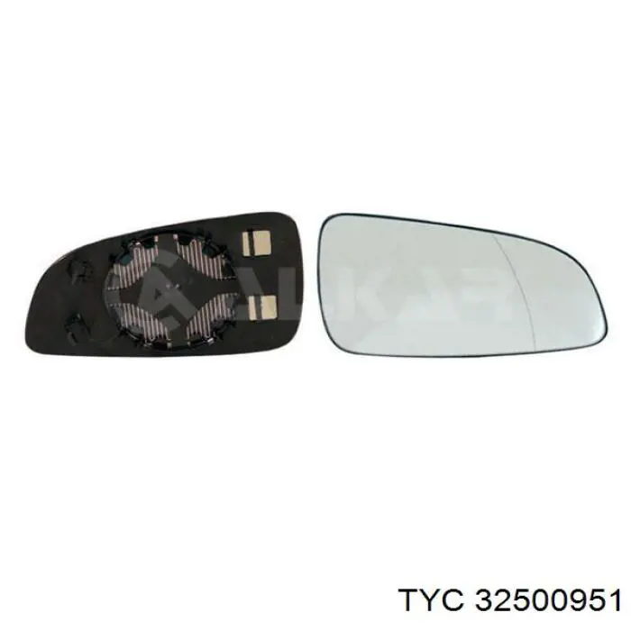 325-0095-1 TYC cristal de espejo retrovisor exterior derecho