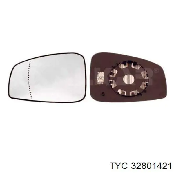 328-0142-1 TYC cristal de espejo retrovisor exterior izquierdo