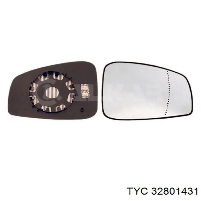 328-0143-1 TYC cristal de espejo retrovisor exterior derecho