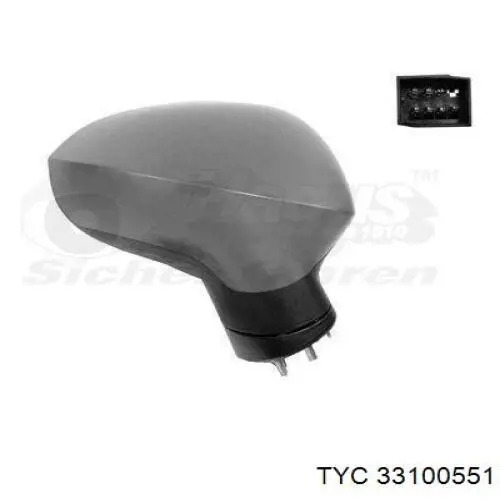 331-0055-1 TYC cristal de espejo retrovisor exterior izquierdo