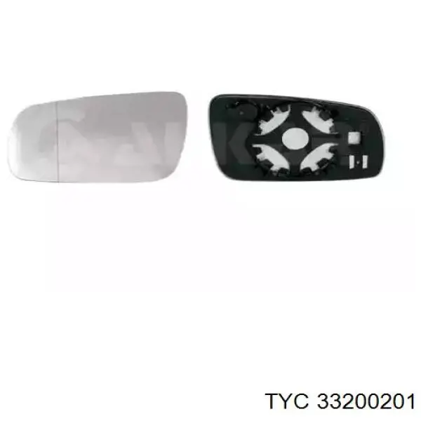 L0497 SPJ Cristal de espejo retrovisor exterior izquierdo
