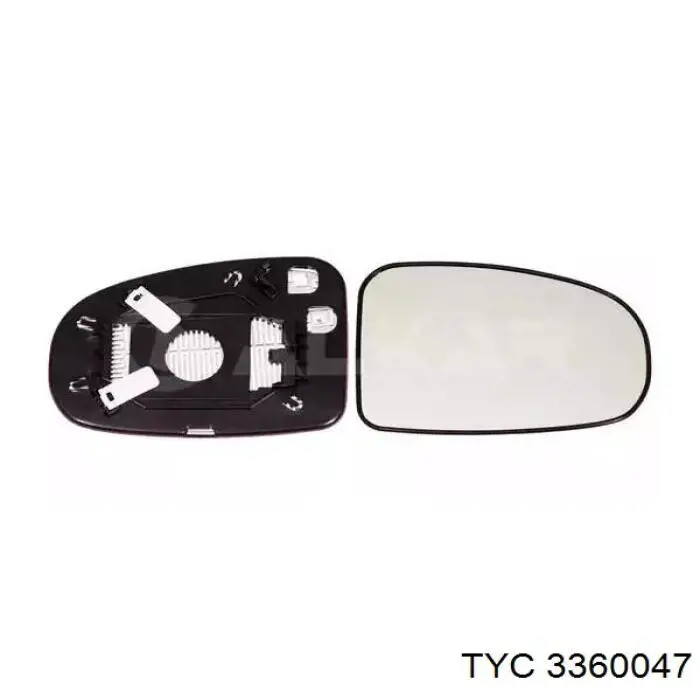 Espejo de retrovisor derecho 6130266 Alkar