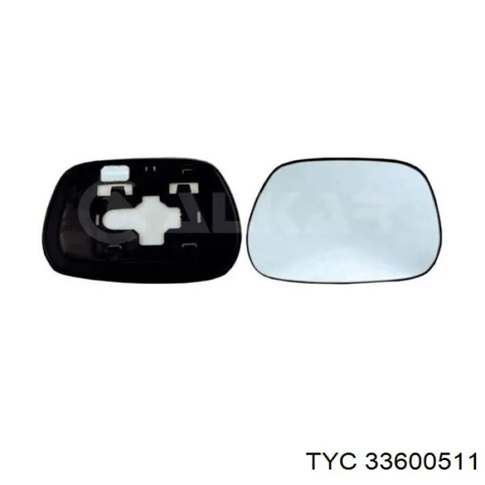 336-0051-1 TYC cristal de espejo retrovisor exterior derecho