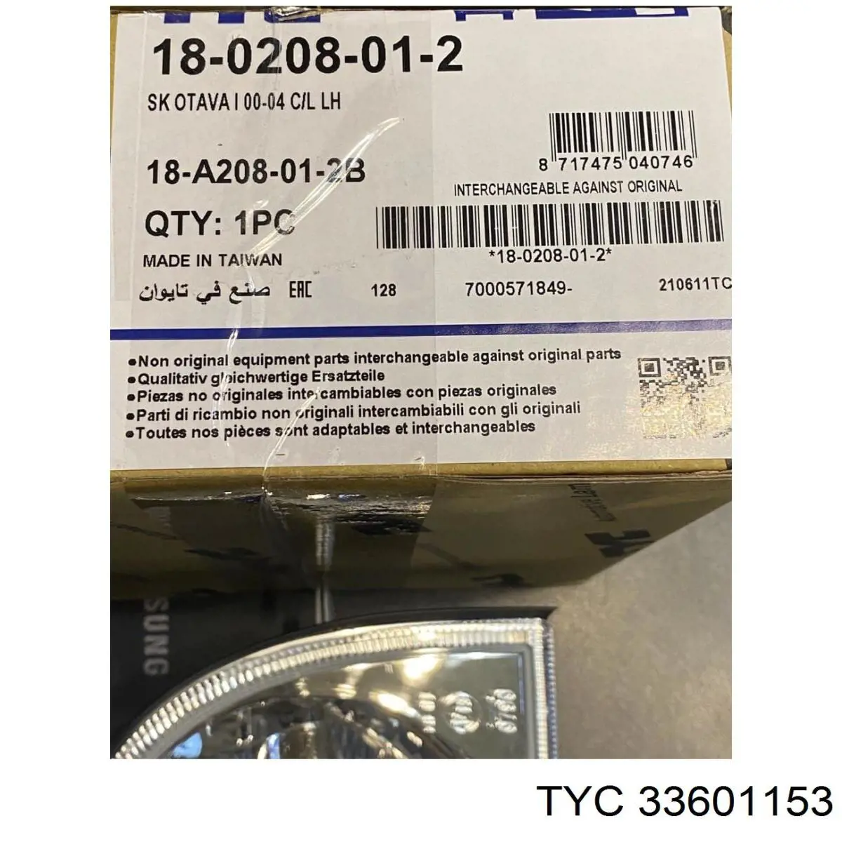 Luz intermitente del espejo retrovisor derecho 05175862 Depo/Loro/Abakus