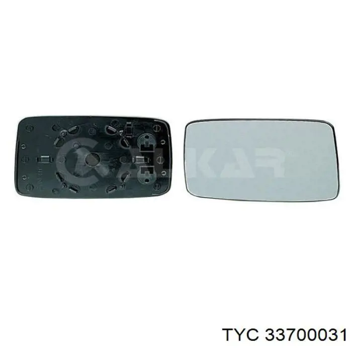 337-0003-1 TYC cristal de espejo retrovisor exterior derecho