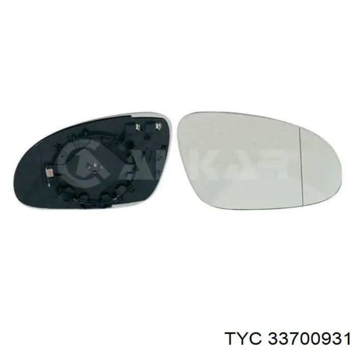 Cristal de espejo retrovisor derecho TYC 33700931 precio, desde 15,88 EUR