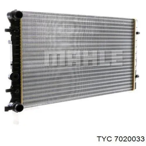 7020033 TYC radiador refrigeración del motor