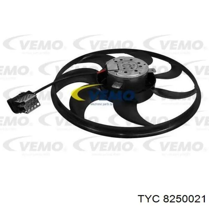 825-0021 TYC ventilador (rodete +motor refrigeración del motor con electromotor completo)