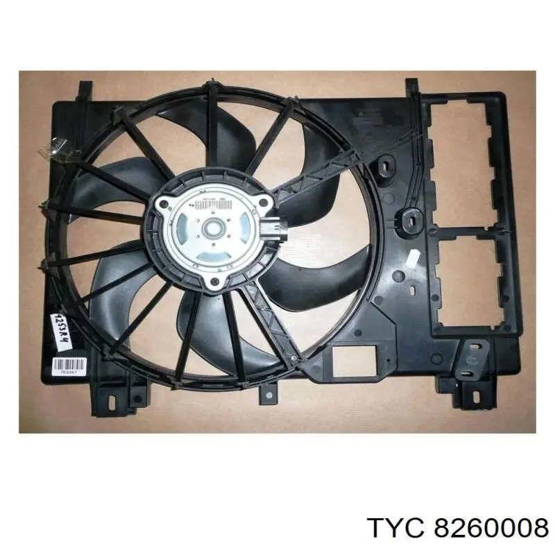 826-0008 TYC ventilador (rodete +motor refrigeración del motor con electromotor completo)