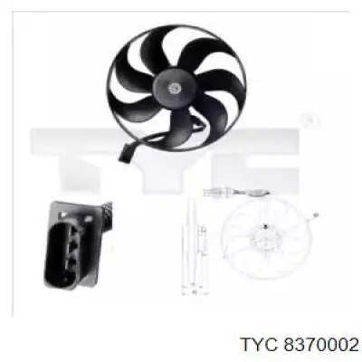 Ventilador del motor 8370002 TYC