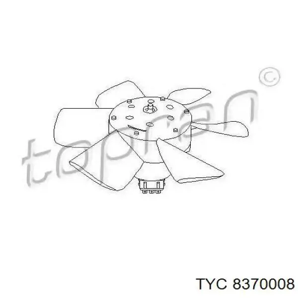 Ventilador (rodete +motor) refrigeración del motor con electromotor completo Volkswagen Passat 3A5, 351, 315