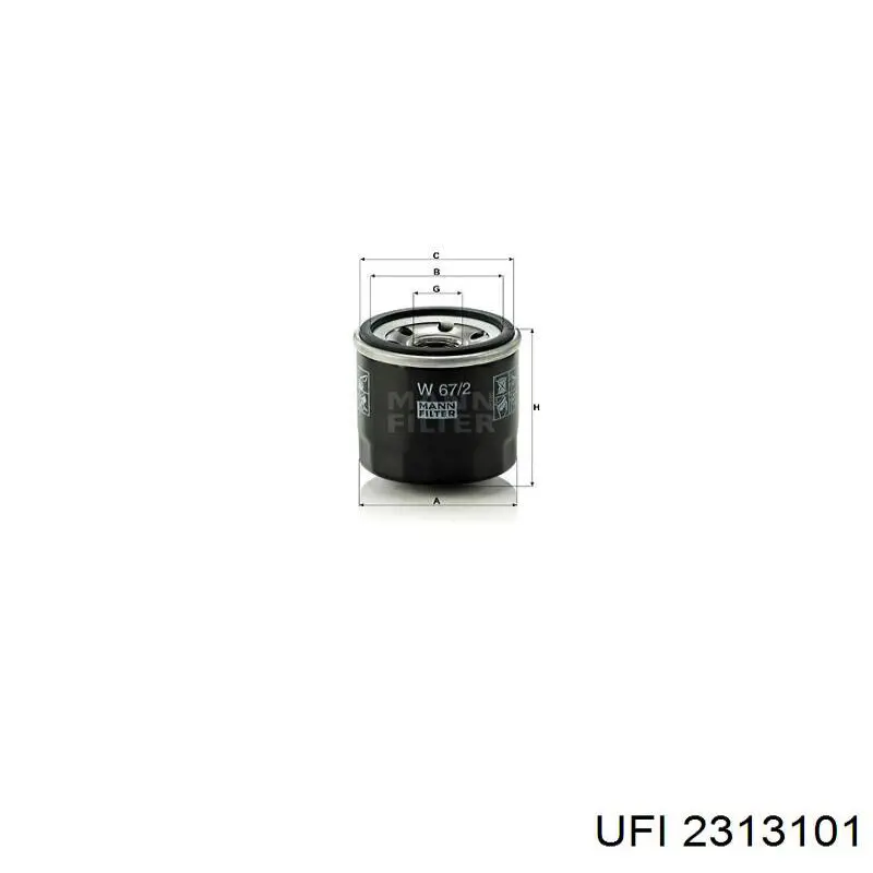 Comprar 2313101 UFI Filtros de aceite