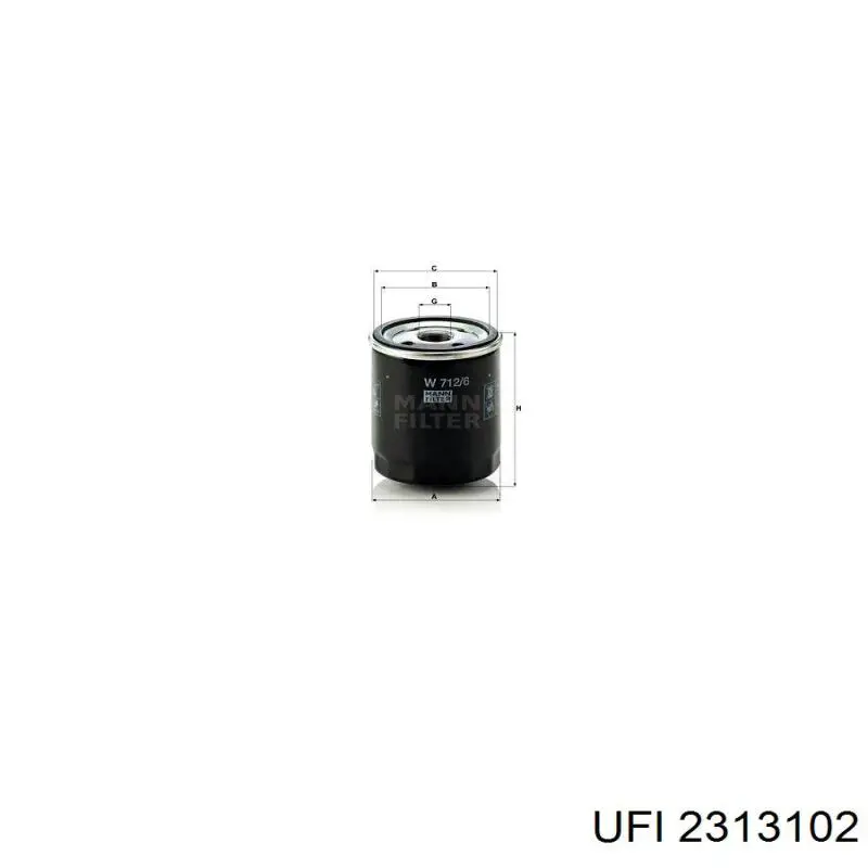 Comprar 2313102 UFI Filtros de aceite