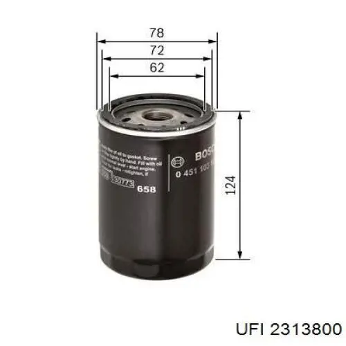1447082M2 Massey Ferguson Filtro aceite