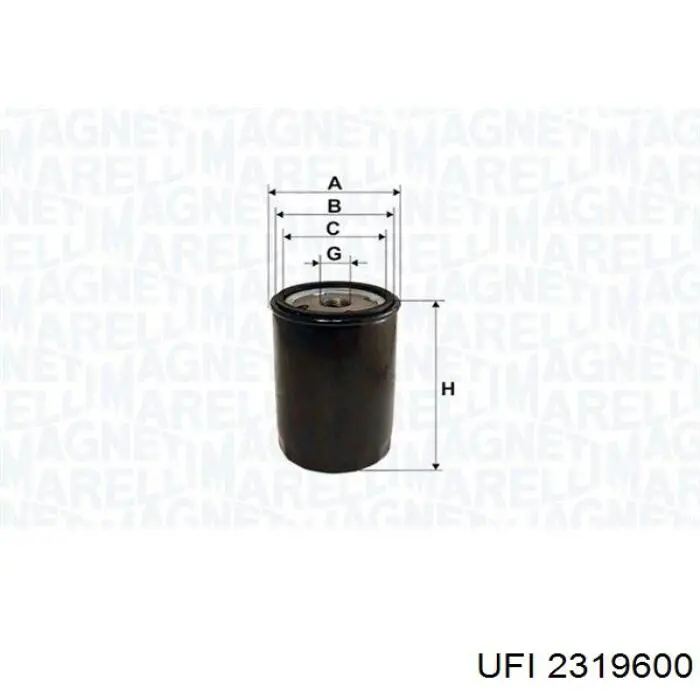 Comprar 2319600 UFI Filtros de aceite