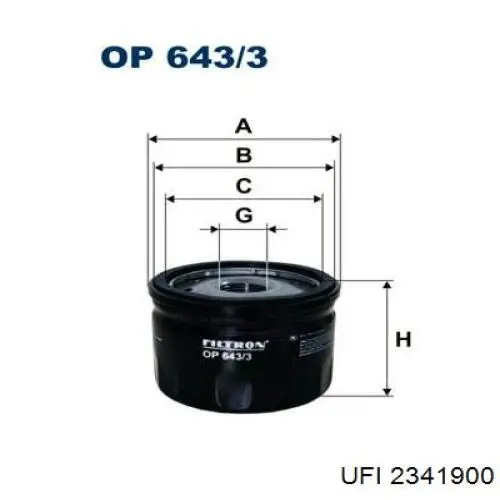 Filtro de aceite Renault Megane 1 LA0, LA1