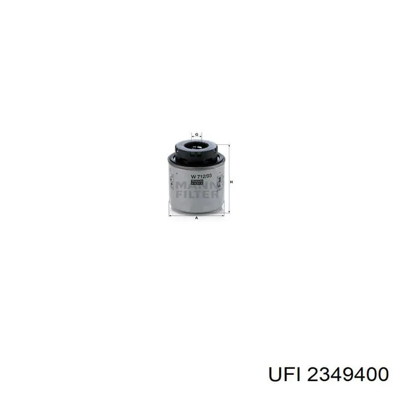 Comprar 2349400 UFI Filtros de aceite