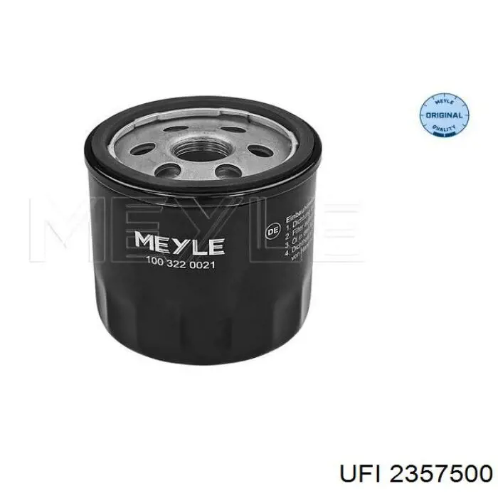 Filtro de aceite UFI 2357500 precio, desde 5,11 EUR