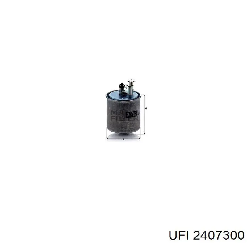 Filtro combustible UFI 2407300 precio, desde 22,91 EUR