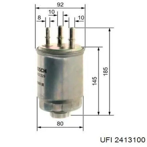 Comprar 2413100 UFI Filtro diesel