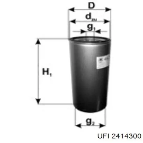 Filtro combustible UFI 2414300 precio, desde 32,17 EUR