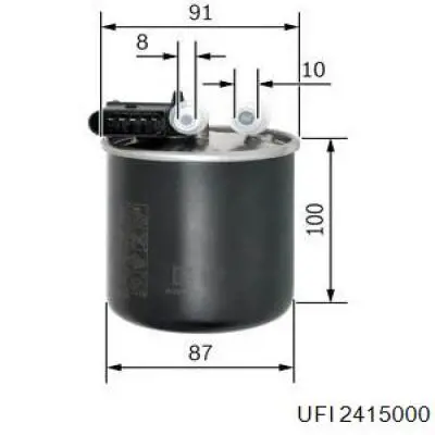 2415000 UFI filtro combustible