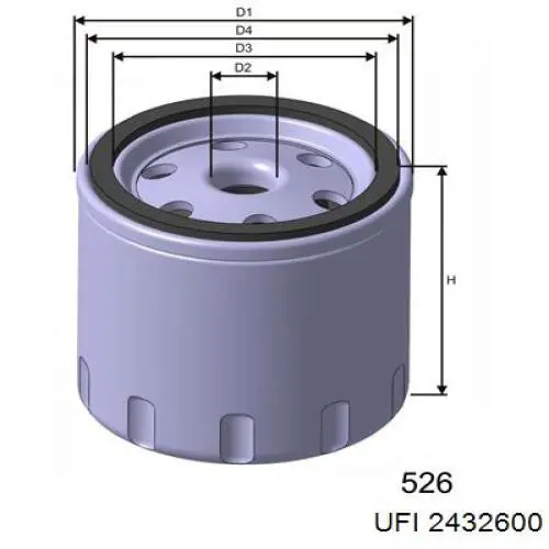 24.326.00 UFI filtro de combustible