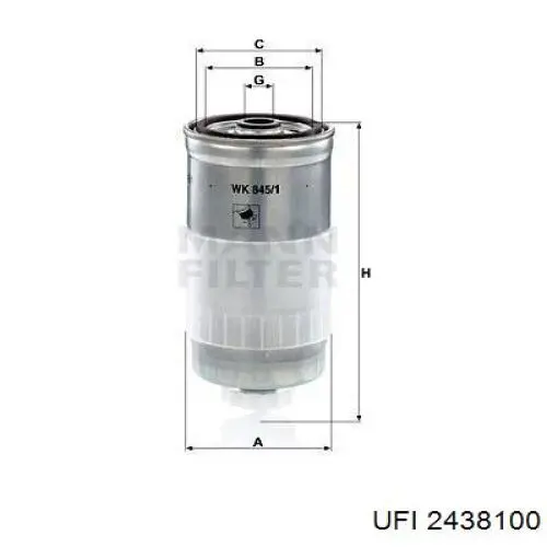 Comprar 9F0022 Ridex Filtro diesel