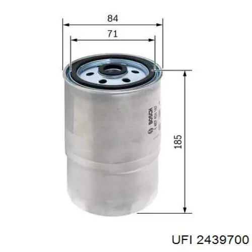 Filtro combustible UFI 2439700 precio, desde 14,96 EUR
