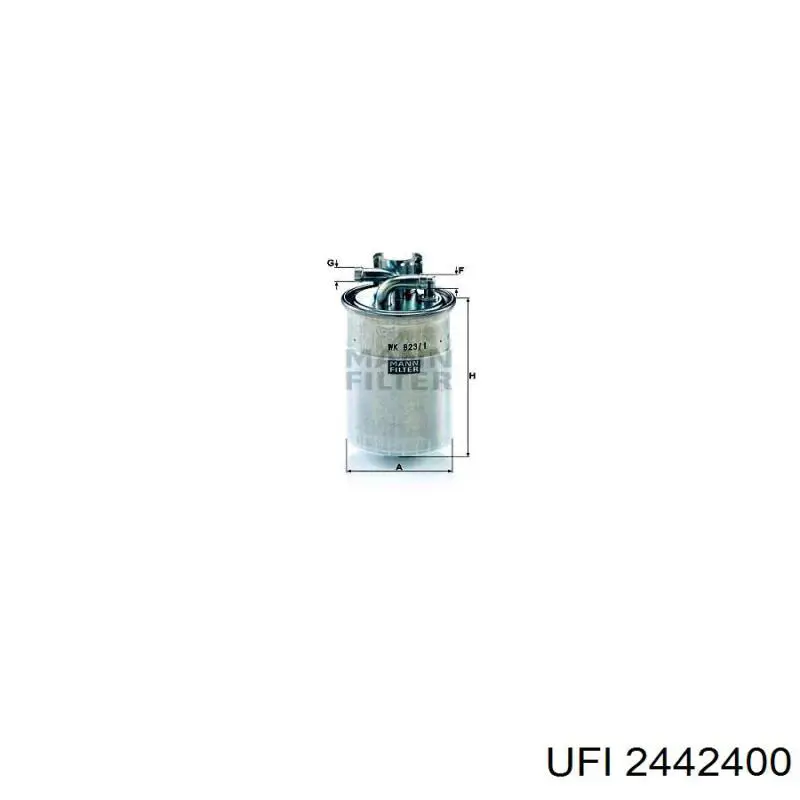 2442400 UFI Filtro de gasolina