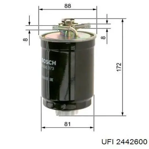 Filtro de gasoil UFI 2442600