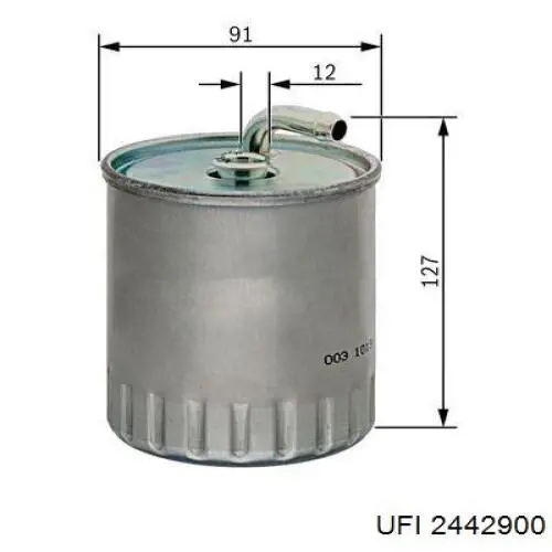 Filtro combustible UFI 2442900 precio, desde 14,61 EUR