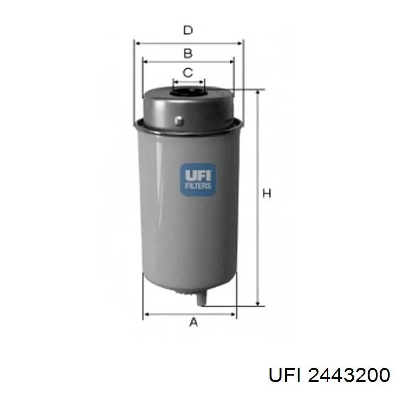 2443200 UFI Filtro de gasolina