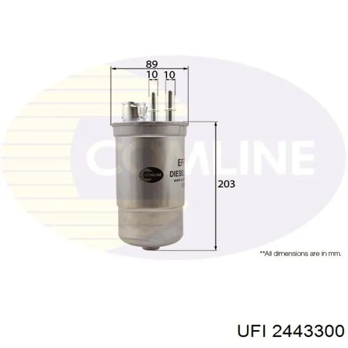 Filtro combustible UFI 2443300 precio, desde 22,71 EUR