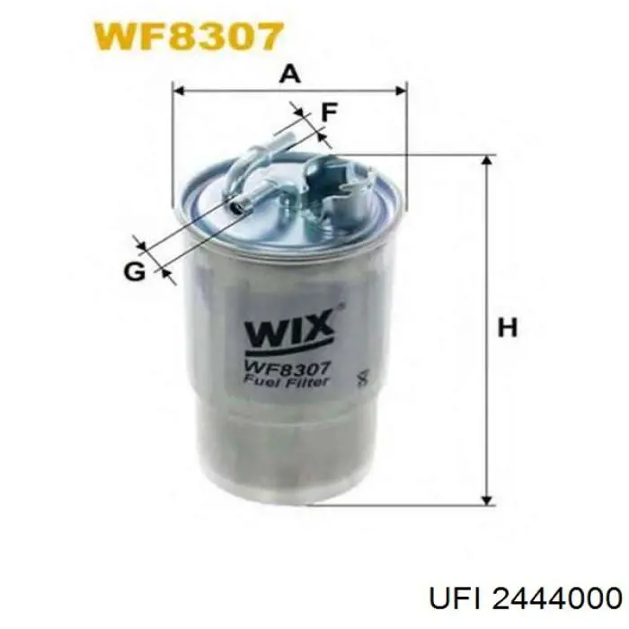 Filtro de combustible 2444000 UFI