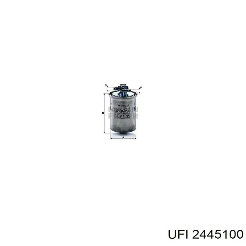 Filtro combustible UFI 2445100 precio, desde 20,27 EUR
