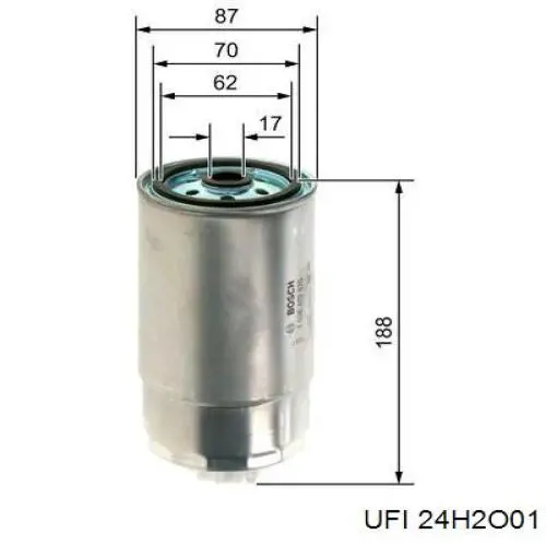 24.H2O.01 UFI filtro combustible