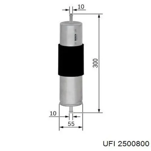 Filtro de aceite 2500800 UFI