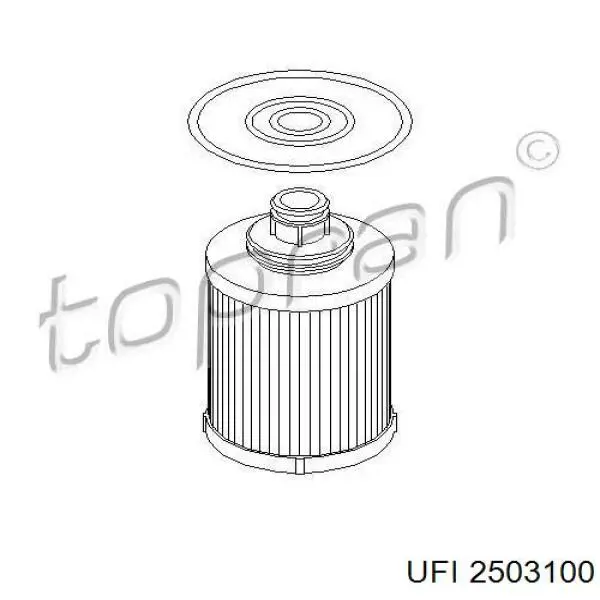 Filtro de aceite UFI 2503100 precio, desde 7,36 EUR