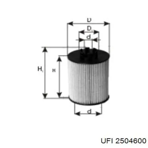 Comprar 2504600 UFI Filtros de aceite