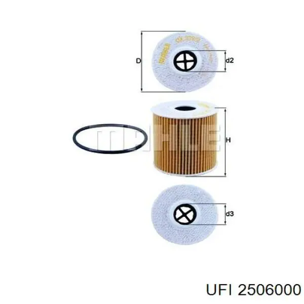 Filtro de aceite Peugeot 307 3H