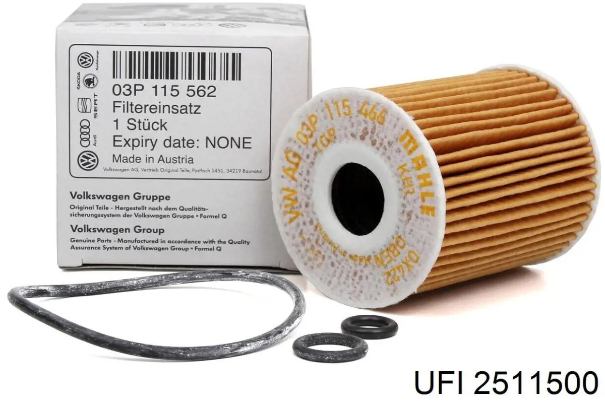 Filtro de aceite 2511500 UFI