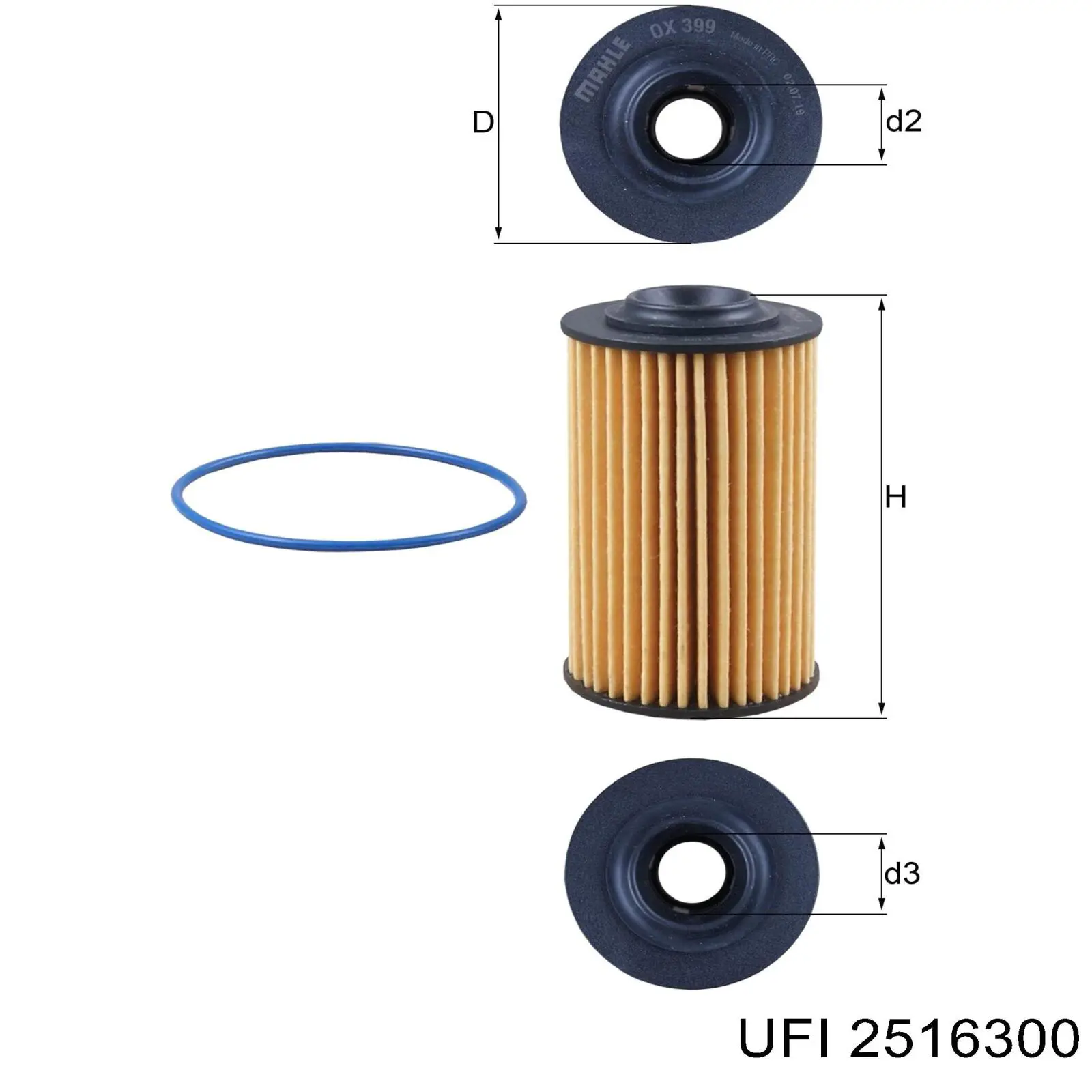 Filtro de aceite HU6001 Mann-Filter