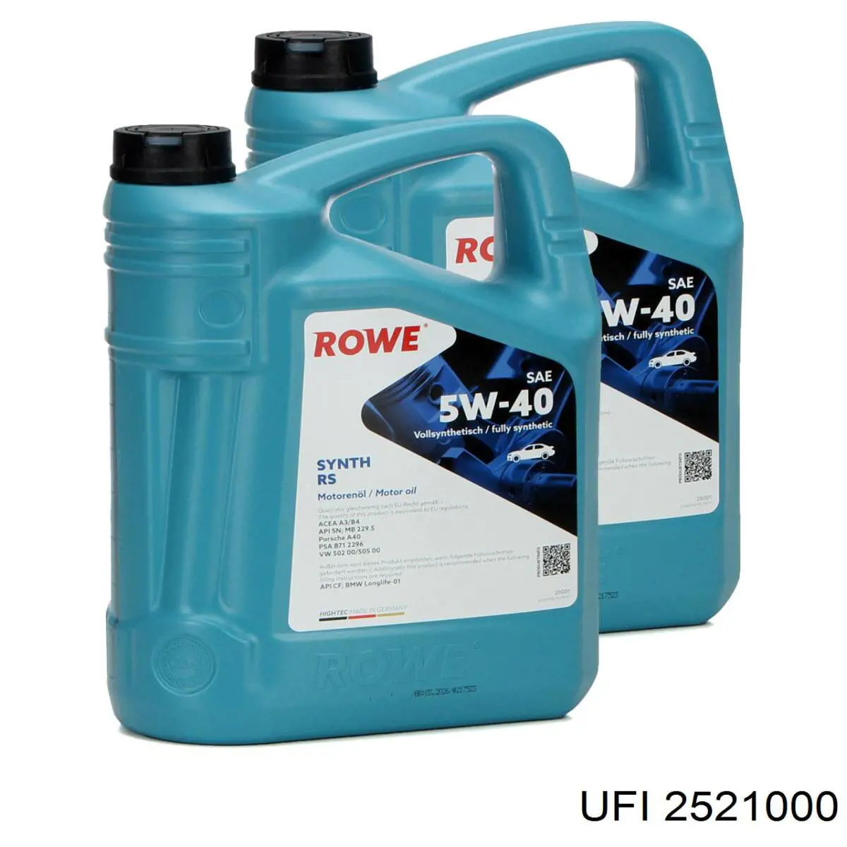 Filtro de aceite 2521000 UFI