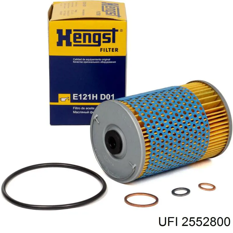 Filtro de aceite UFI 2552800 precio, desde 7,00 EUR