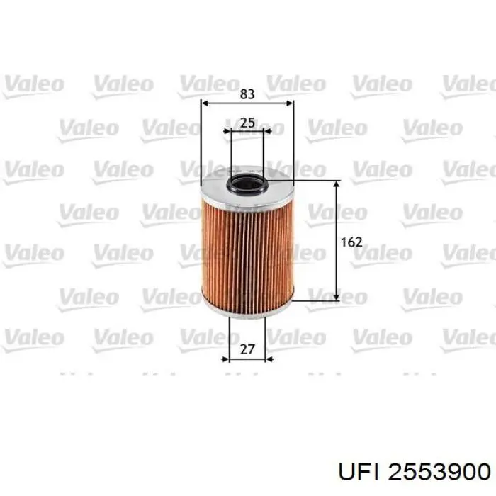 2553900 UFI Filtro aceite
